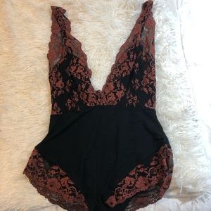 Free People Lace Bodysuit